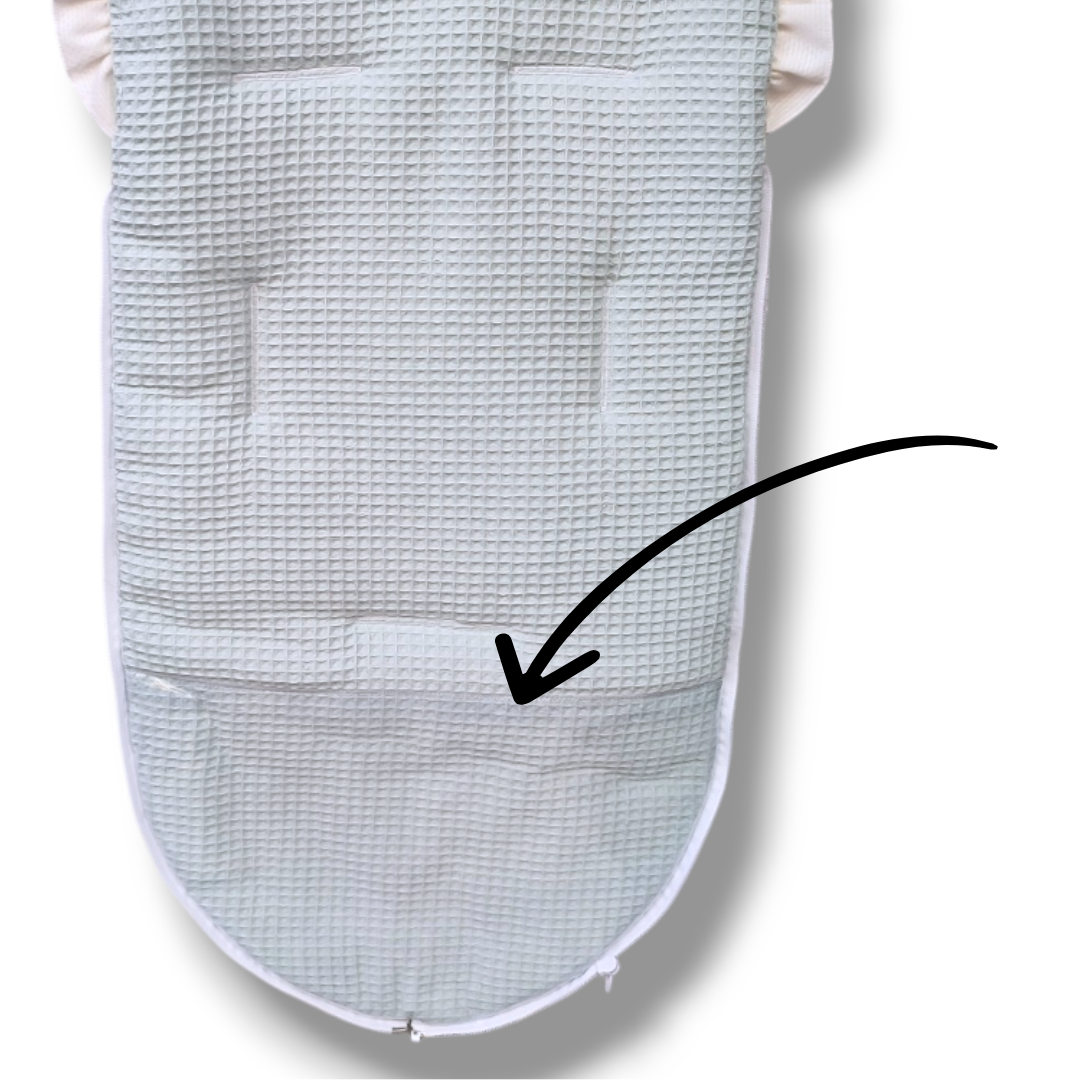 Suplemento Plástico Protector Pies Fundas Silla y Sacos