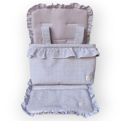 Conjunto Bolso + Funda/ Colchoneta Silla