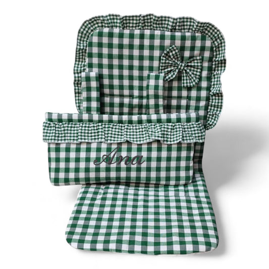 Conjunto Bolso + Funda/ Colchoneta Silla