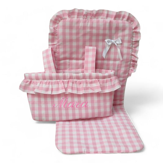 Conjunto Bolso + Funda/ Colchoneta Silla