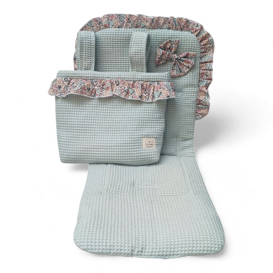 Conjunto Bolso + Funda/ Colchoneta Silla