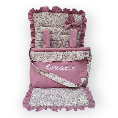 Conjunto Bolso + Funda/ Colchoneta Silla