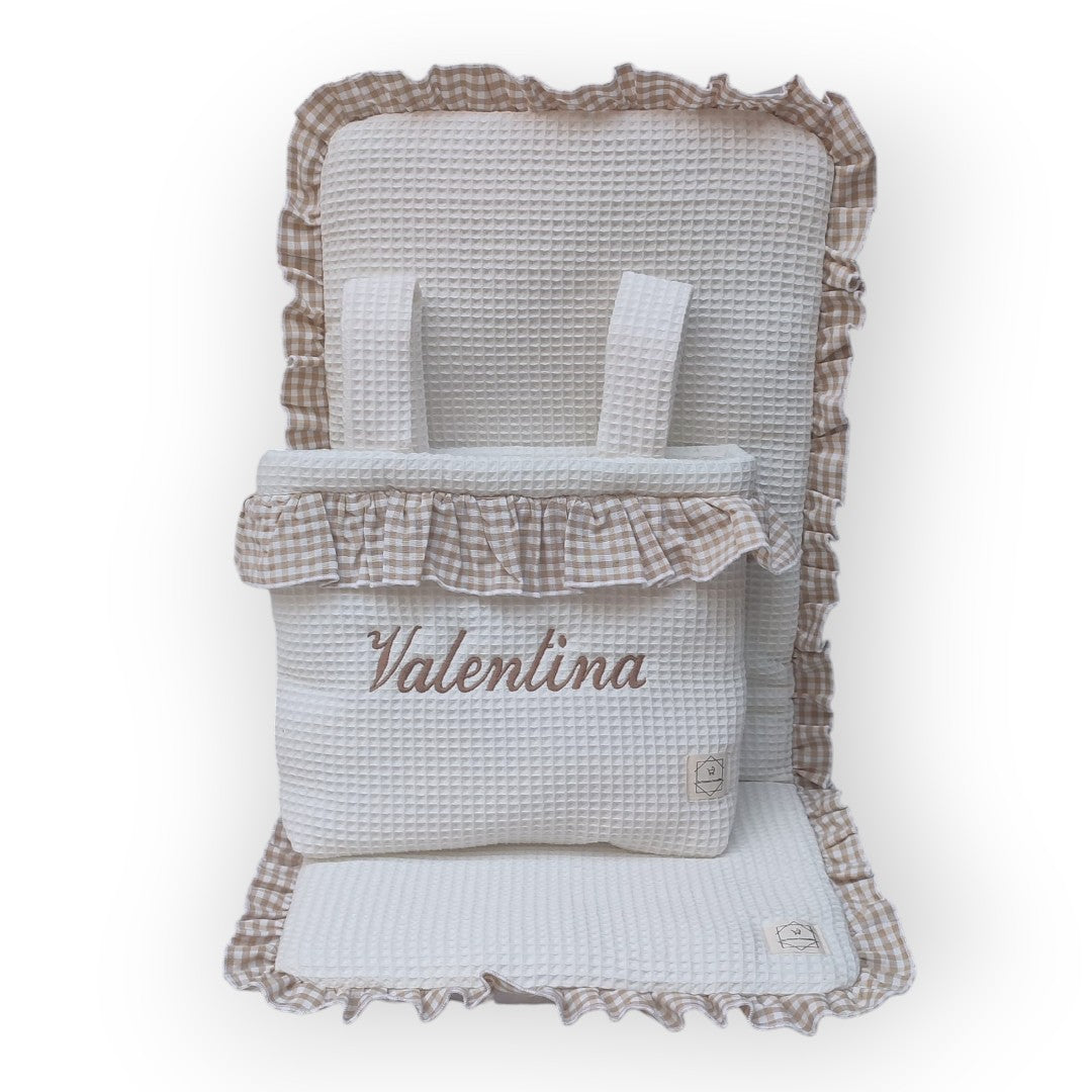 Conjunto Bolso + Funda/ Colchoneta Silla