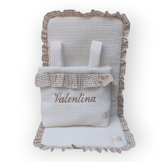 Conjunto Bolso + Funda/ Colchoneta Silla