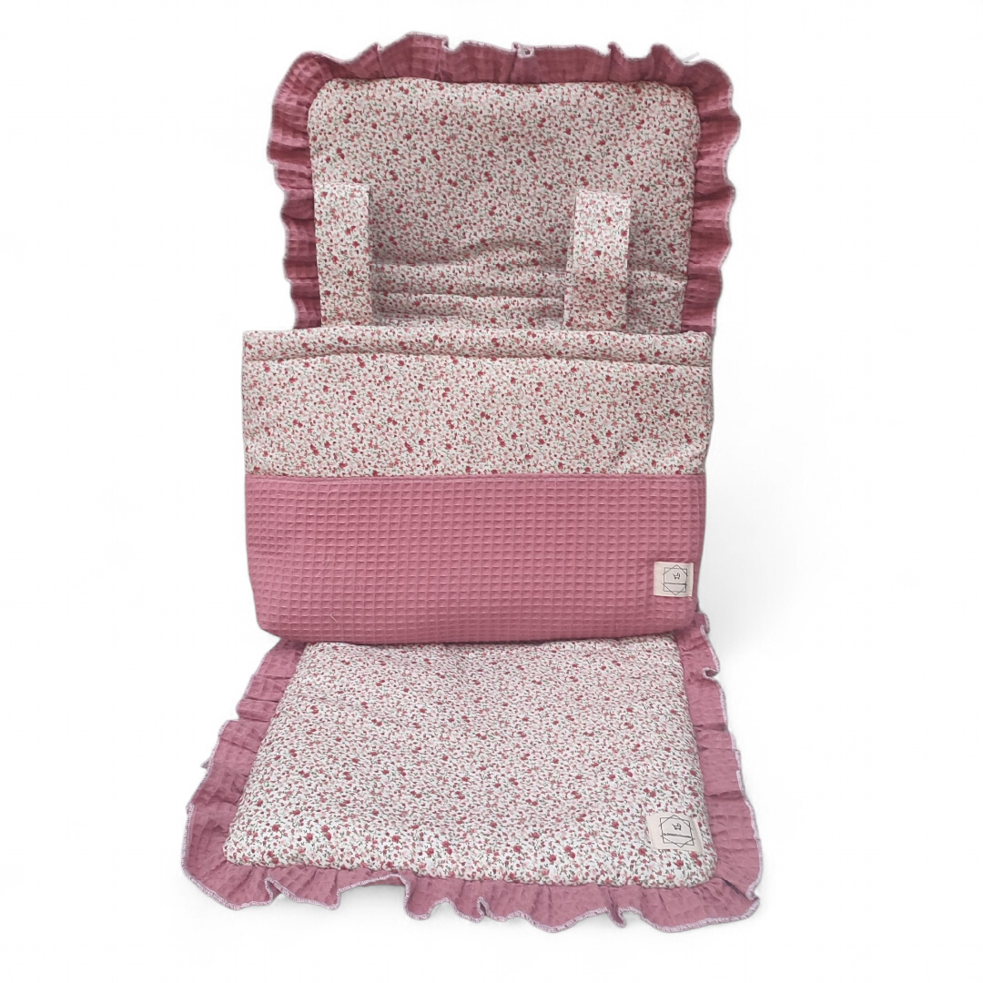 Conjunto Bolso + Funda/ Colchoneta Silla