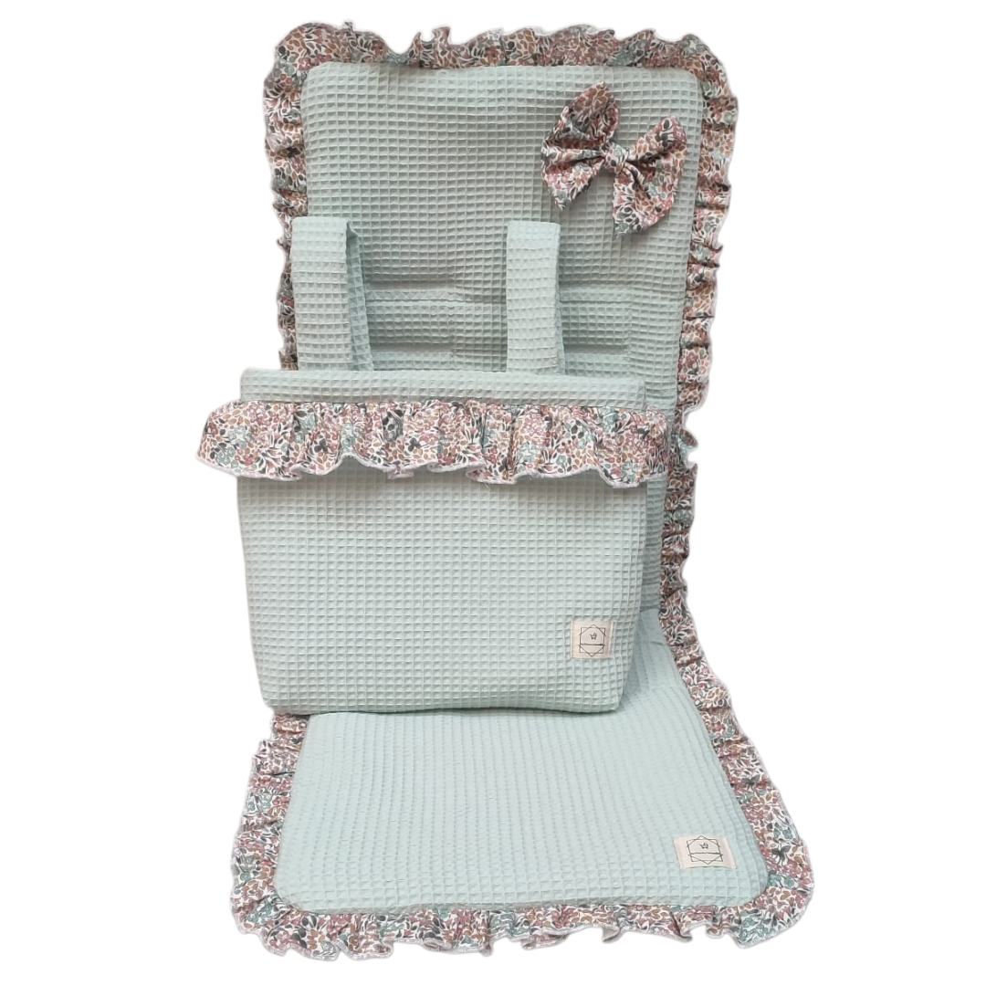 Conjunto Bolso + Funda/ Colchoneta Silla