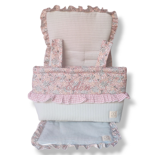 Conjunto Bolso + Funda/ Colchoneta Silla