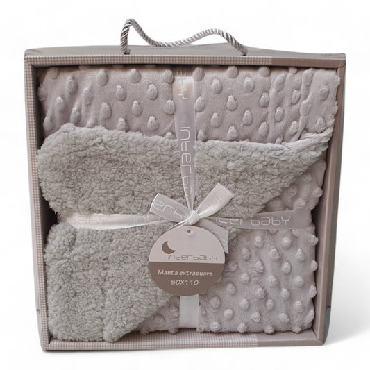 Manta Polar Inter Baby Gris