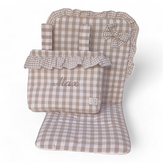 Conjunto Bolso + Funda/ Colchoneta Silla