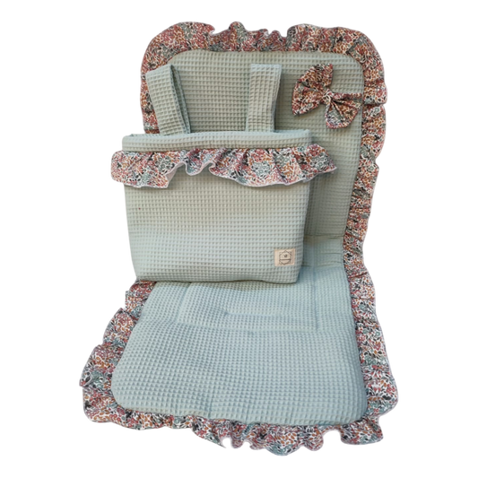 Conjunto Bolso + Funda/ Colchoneta Silla