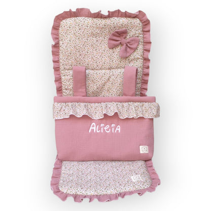 Conjunto Bolso + Funda/ Colchoneta Silla